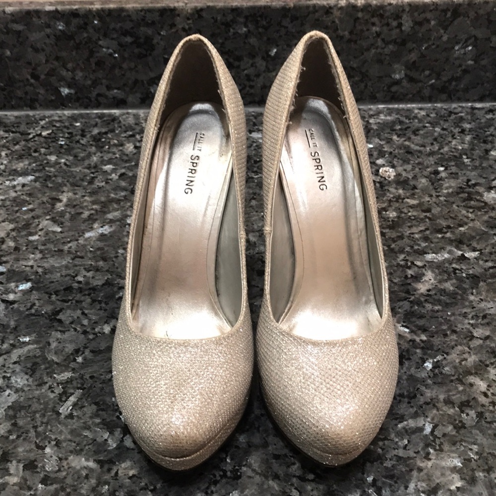 Call It Spring silver heels